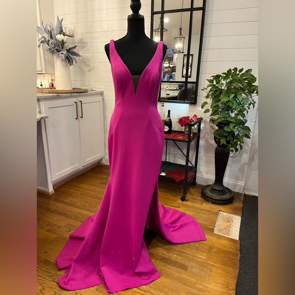 Jovani fuschia gown, 10